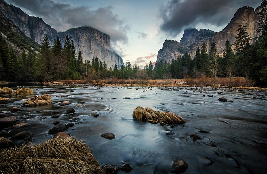 Yosemite National Park Photograph - The Dark Flow #1 by Naphat Chantaravisoot