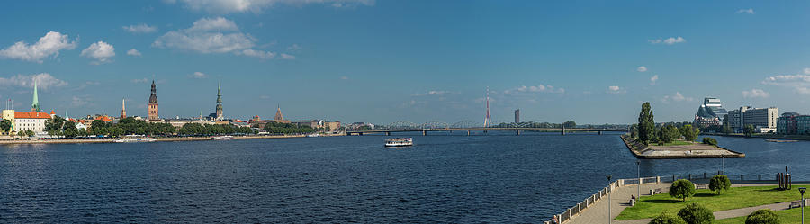 The Daugava River And The Old Town #1 Photograph by Maremagnum