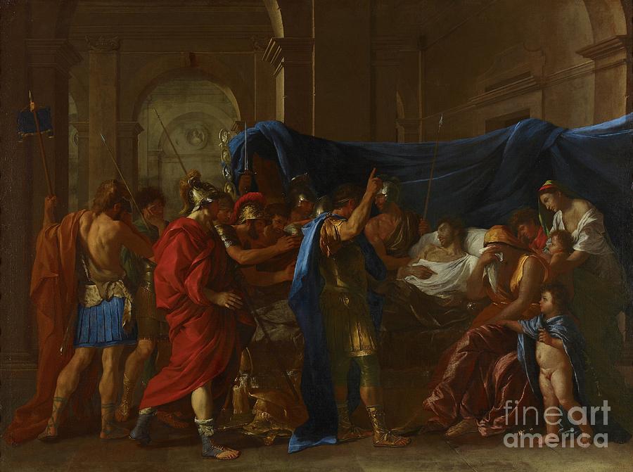 The Death Of Germanicus, 1627 Painting by Nicolas Poussin
