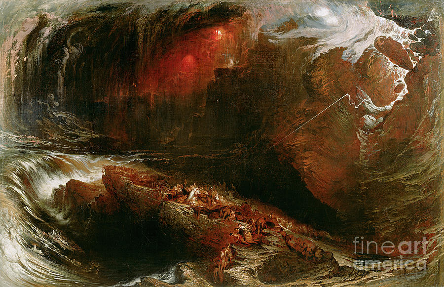 The Deluge, 1834 Painting by John Martin - Fine Art America