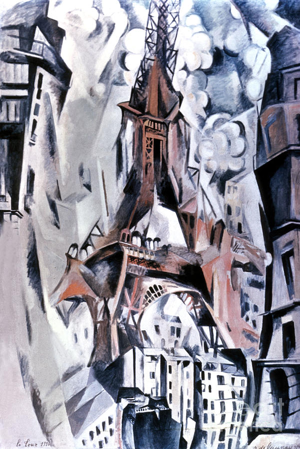 Robert Delaunay Painting - The Eiffel Tower, 1910 by Robert Delaunay