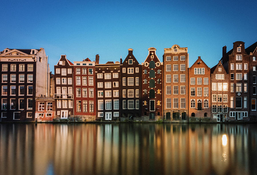 The Famous Dancing Houses In Amsterdam #1 Photograph By Cavan Images ...