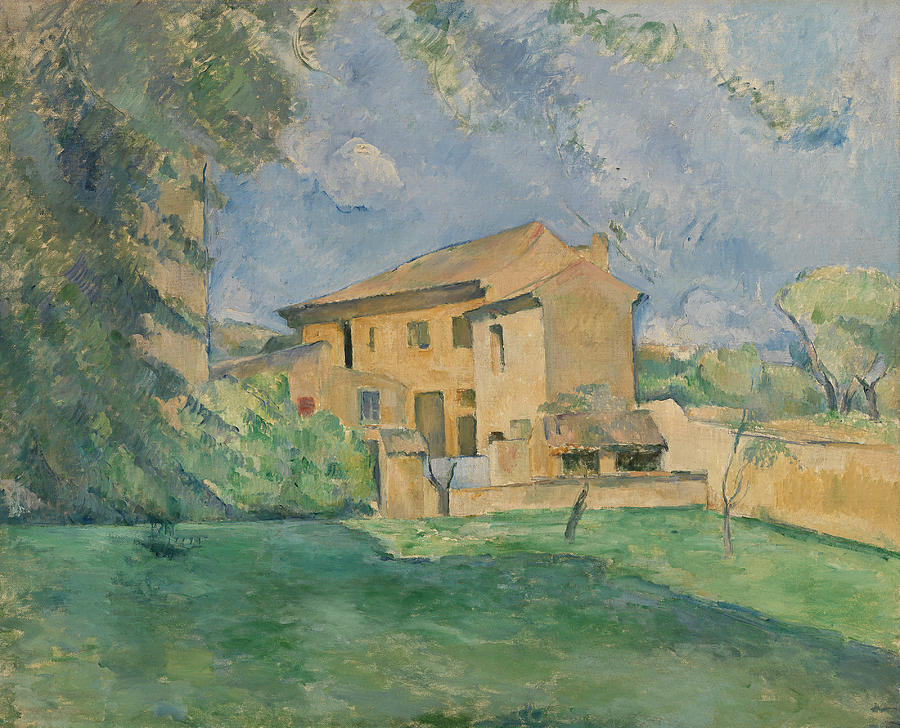 The Farm at the Jas de Bouffan #2 Painting by Paul Cezanne