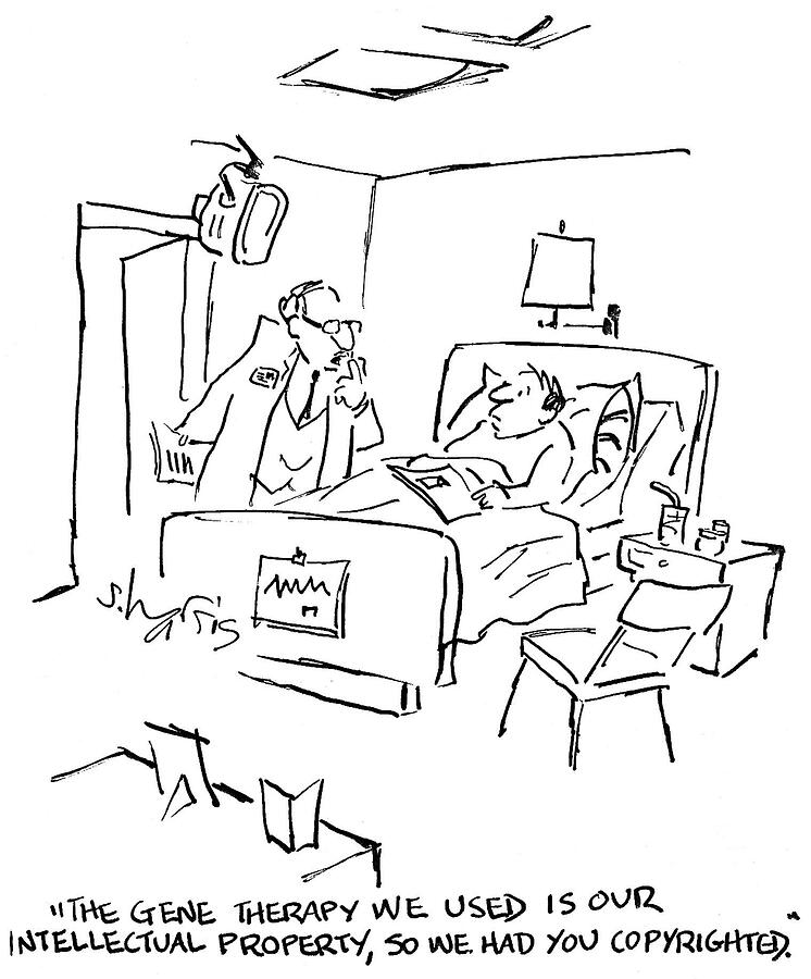 The Gene Therapy We Used Is Our Intellectual Property #1 Drawing by Sidney Harris The Gene Therapy We Used Is Our Intellectual Property #1 Drawing by Sidney Harris