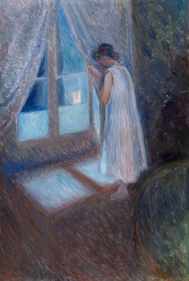 The Girl by the Window, from 1893 Painting by Edvard Munch