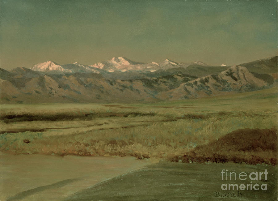 The Grand Tetons, Wyoming Painting by Albert Bierstadt
