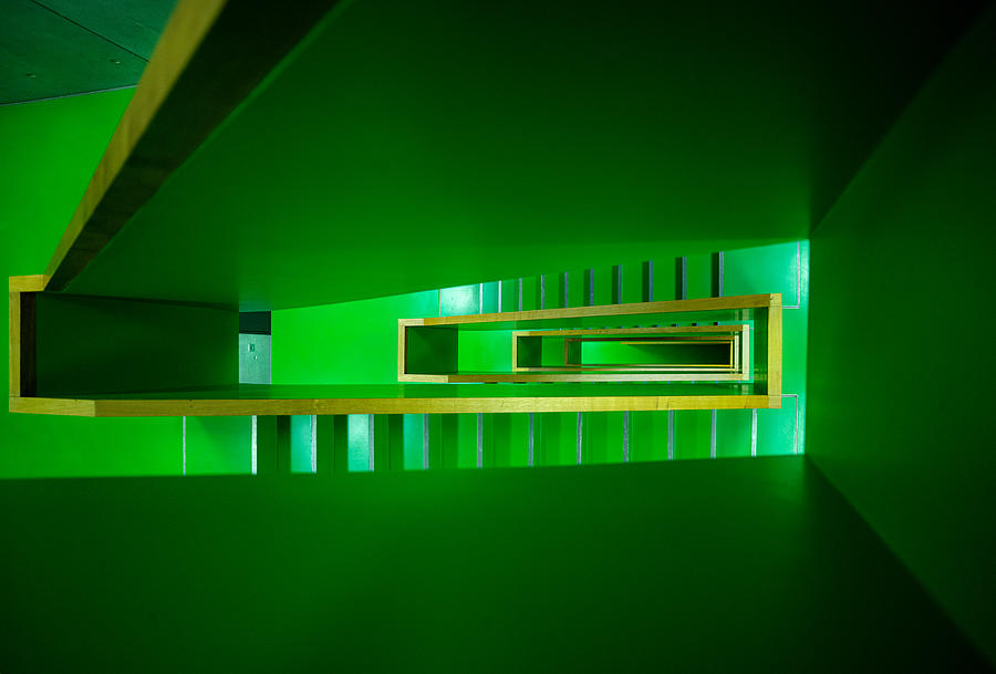 The Green Staircase #1 Photograph by Michael Allmaier