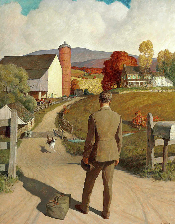 The Homecoming #1 Painting by Newell Convers Wyeth