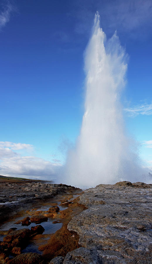 The Hot Spring Strokkur Geysir In Iceland Photograph by Cavan Images ...