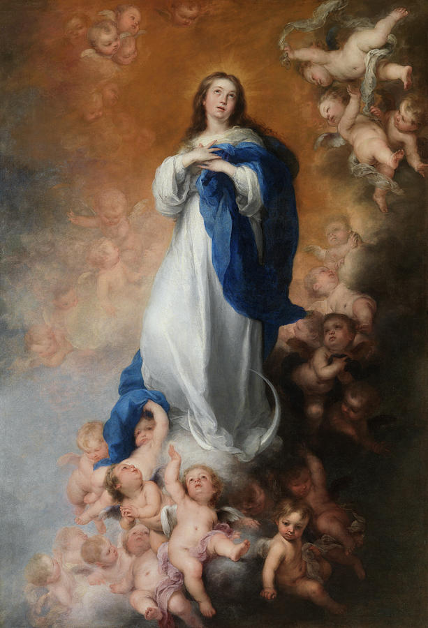 The Immaculate Conception Of Los Venerables Painting By Bartolome Esteban Murillo