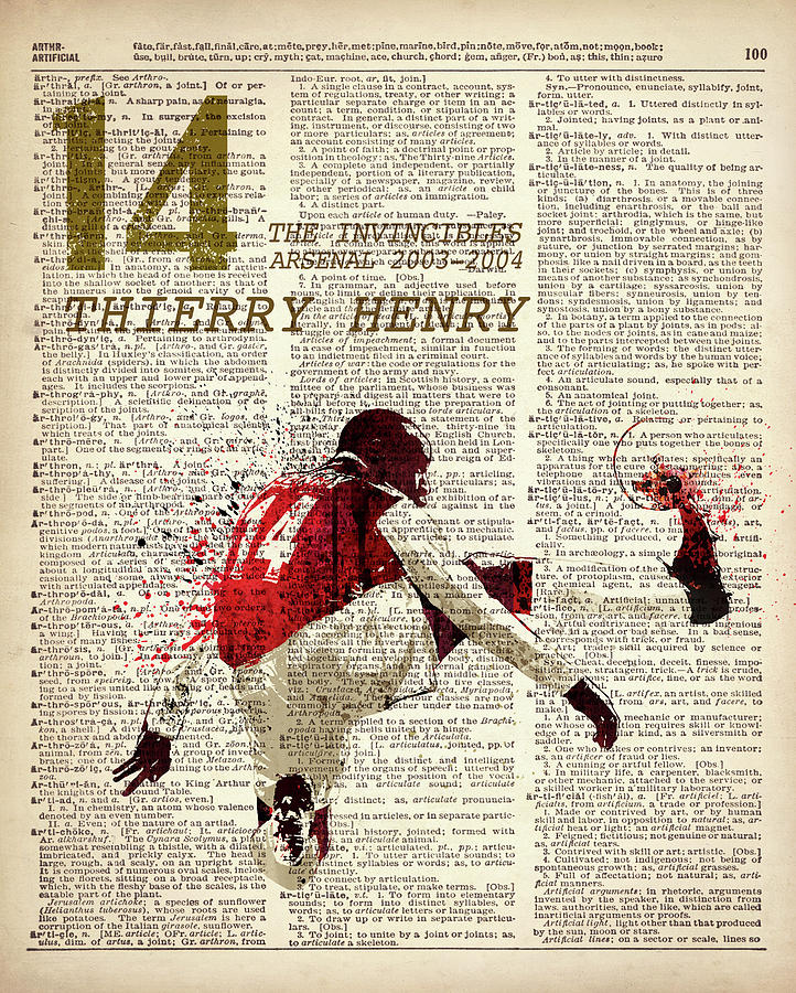 The Invincibles - Thierry henry #1 Painting by Art Popop