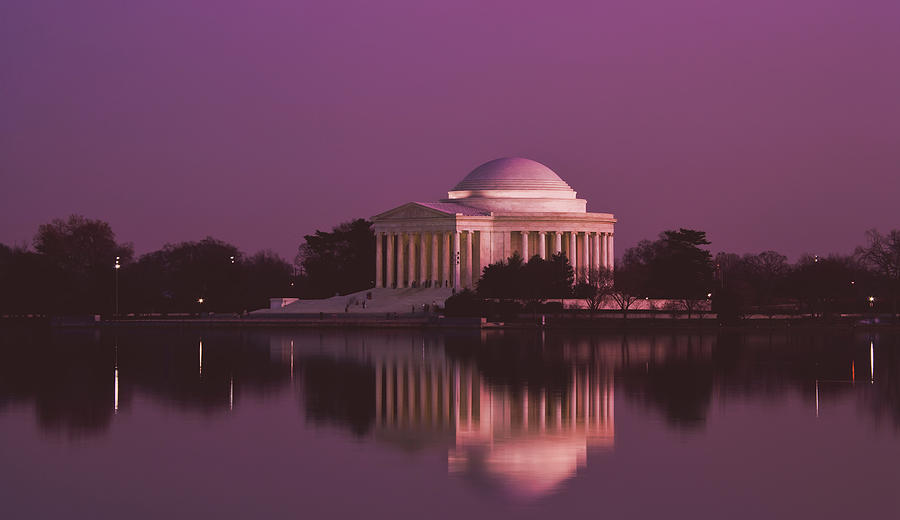 The Jefferson Memorial At Dusk #1 Photograph by Mountain Dreams