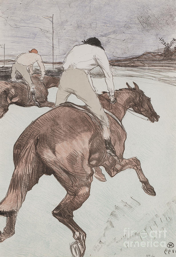 Henri De Toulouse Lautrec Painting - The Jockey, 1899 by Henri De Toulouse-lautrec