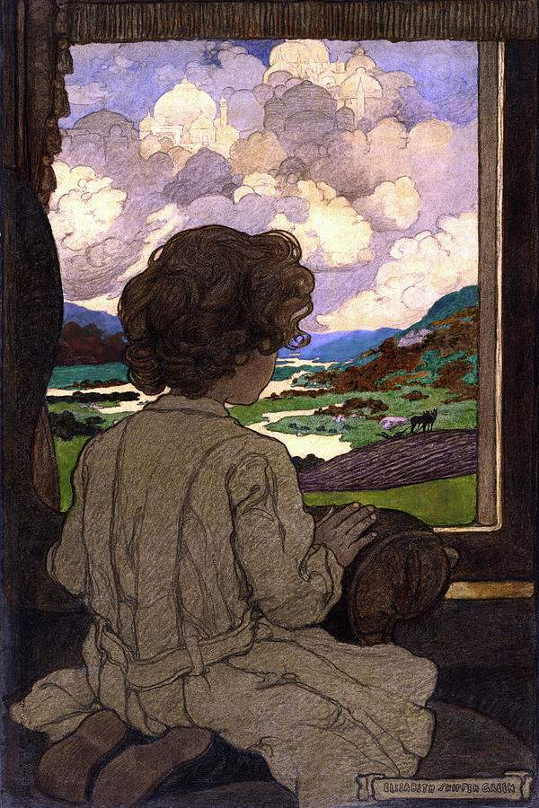 The Journey #1 Painting by Elizabeth Shippen Green The Journey #1 Painting by Elizabeth Shippen Green