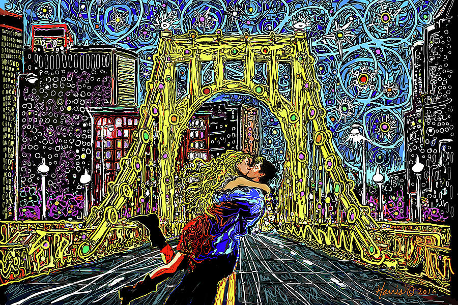 The Kiss #1 Digital Art by Frank Harris
