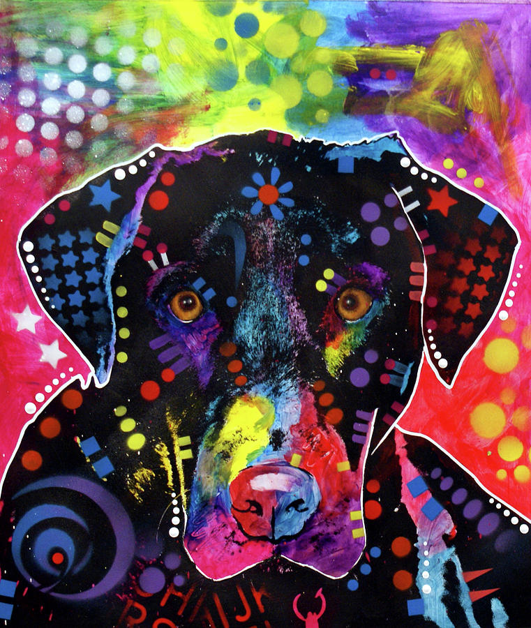 Animal Mixed Media - The Labrador by Dean Russo