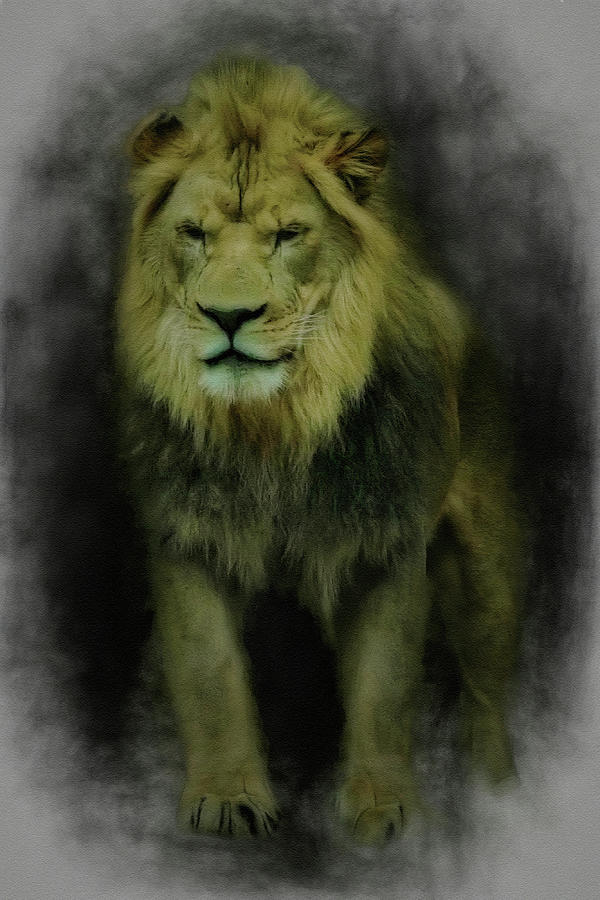 The Lion #1 Digital Art by Ernest Echols