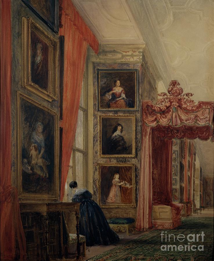 The Long Gallery At Hardwick Painting by David Cox - Fine Art America