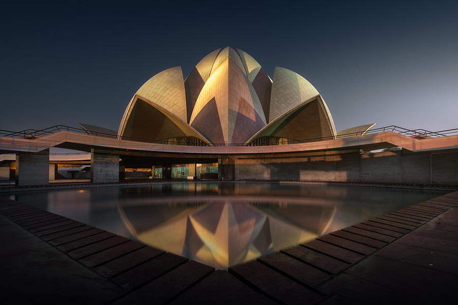 The Lotus Temple #1 Photograph by Sandeep Mathur