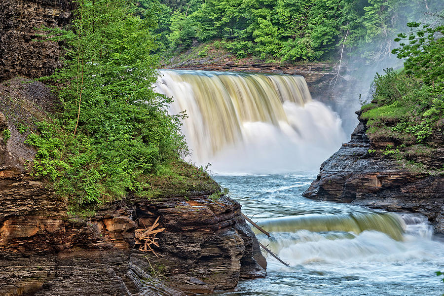 The Lower Falls At Letchworth State Park #2 Photograph by Jim Vallee