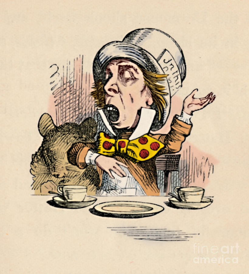 The Mad Hatter, 1889 #1 Drawing by Print Collector