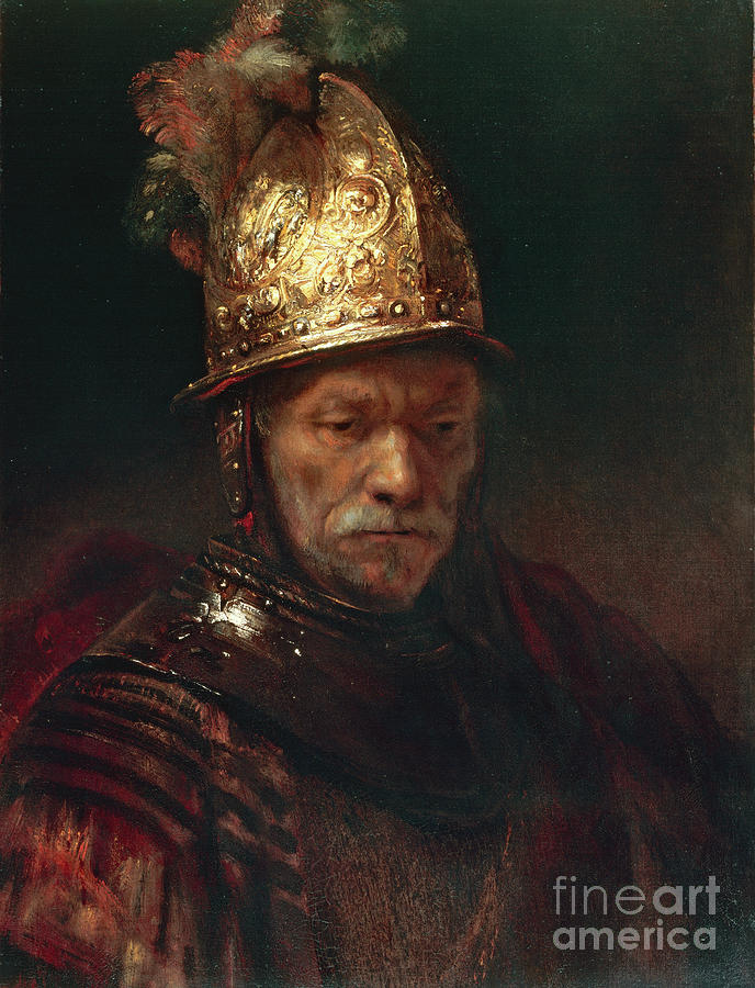 Rembrandt Painting - The Man With The Golden Helmet By Rembrandt by Rembrandt