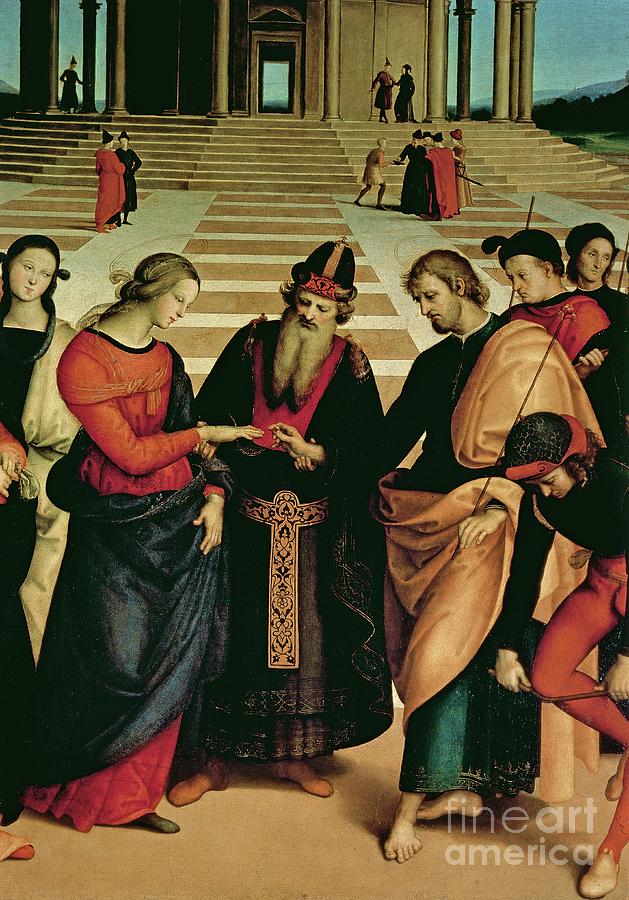 Marriage Of The Virgin, 1504 by Raphael Painting by Raphael