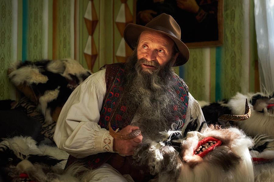 Portrait Photograph - The Mask Maker #1 by Panfil Pirvulescu