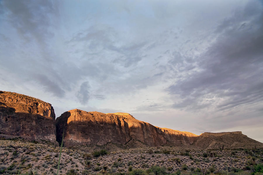 The Mesa De Anguila In Big Bend #1 Photograph by Bud Force