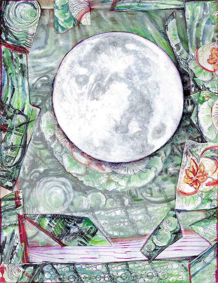 The Moon at Home #1 Painting by Jeremy Robinson