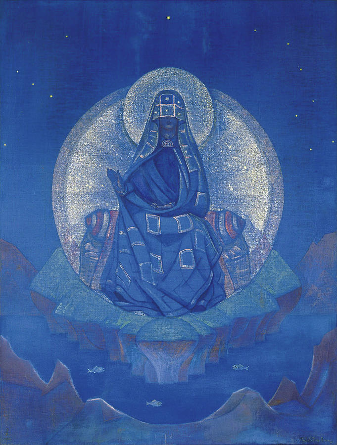 Nicholas Roerich Painting - The Mother of the World #1 by Nicholas Roerich