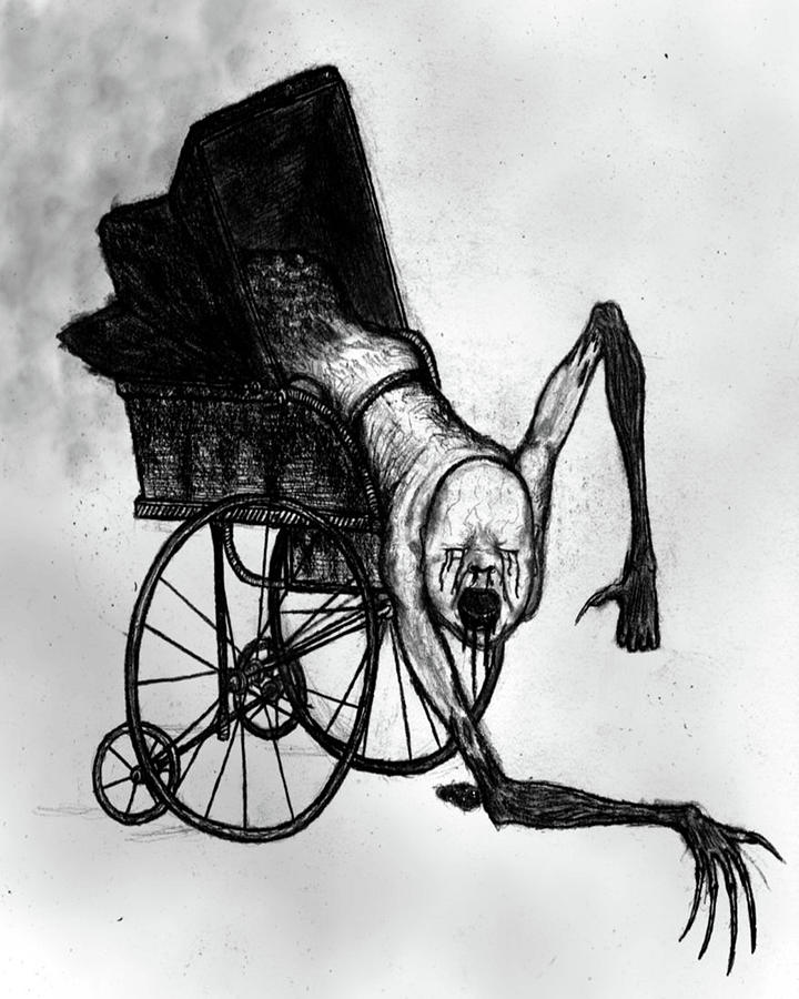The Nightmare Carriage - Artwork #2 Drawing by Ryan Nieves