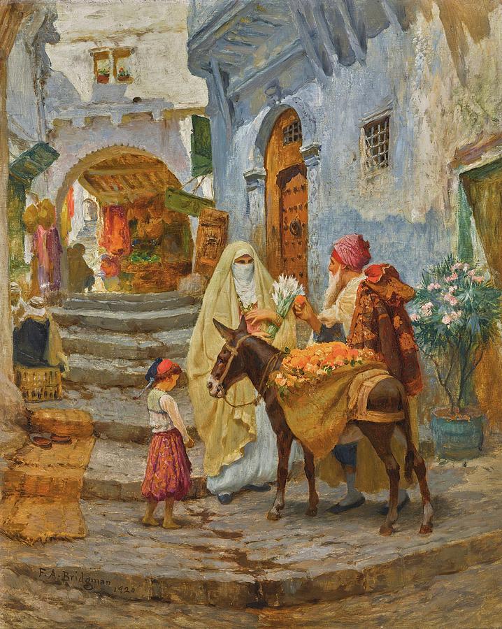 The Orange Seller Painting by Frederick Arthur Bridgman The Orange Seller Painting by Frederick Arthur Bridgman