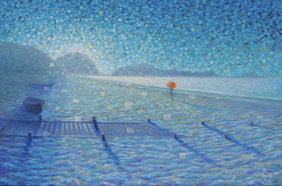 Impressionism Painting - Beach impressions by Rob Buntin