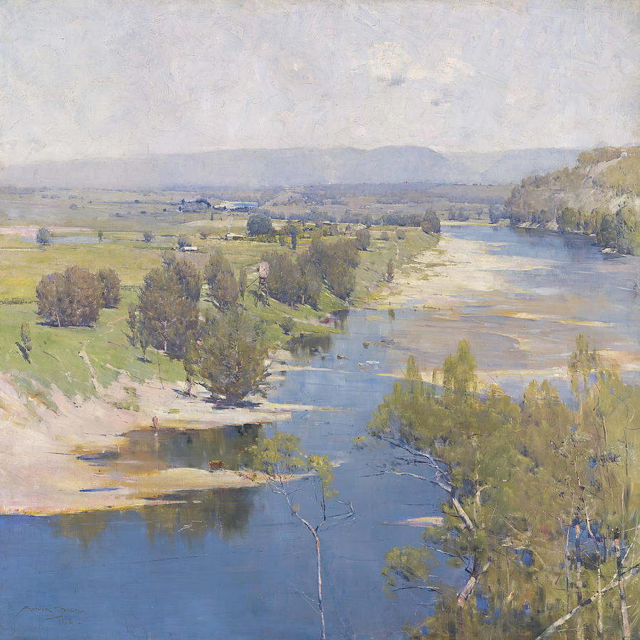 The purple noon's transparent might Painting by Arthur Streeton - Fine ...