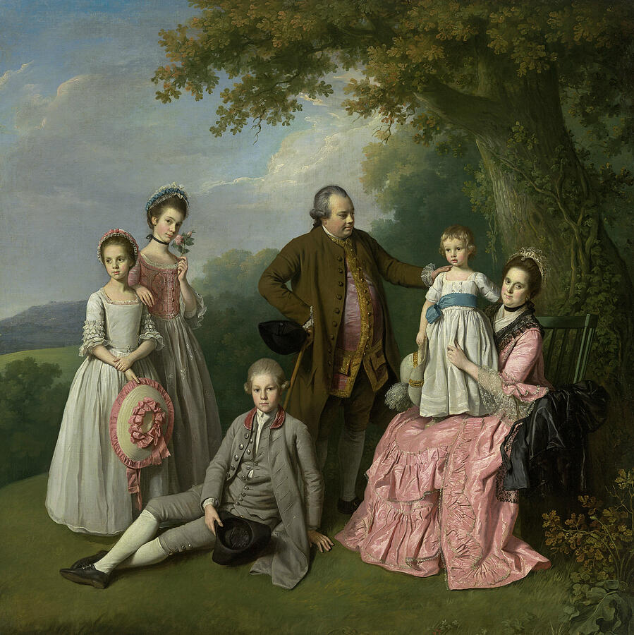 The Pybus Family Painting By Nathaniel Dance-holland - Pixels