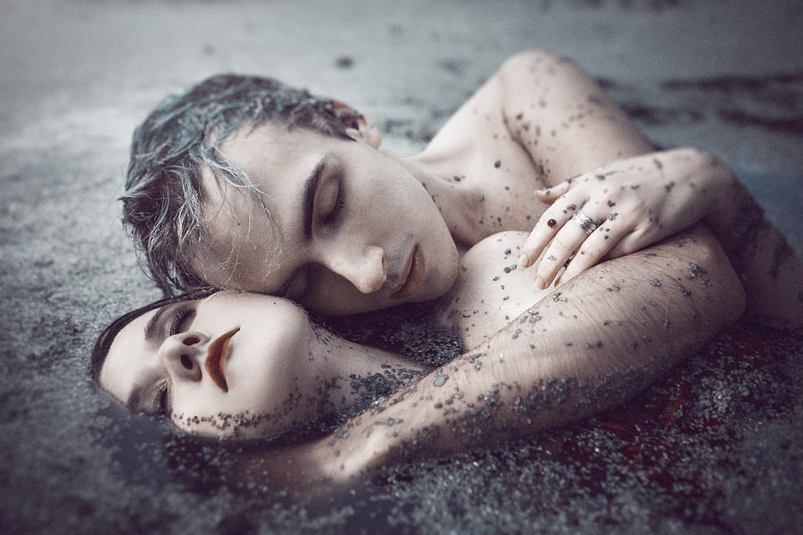Couple Photograph - The River Bank #1 by Magdalena Russocka
