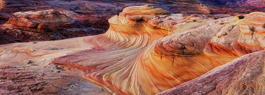 The Second Wave at the North Coyote Buttes #1 Photograph by Alex Mironyuk