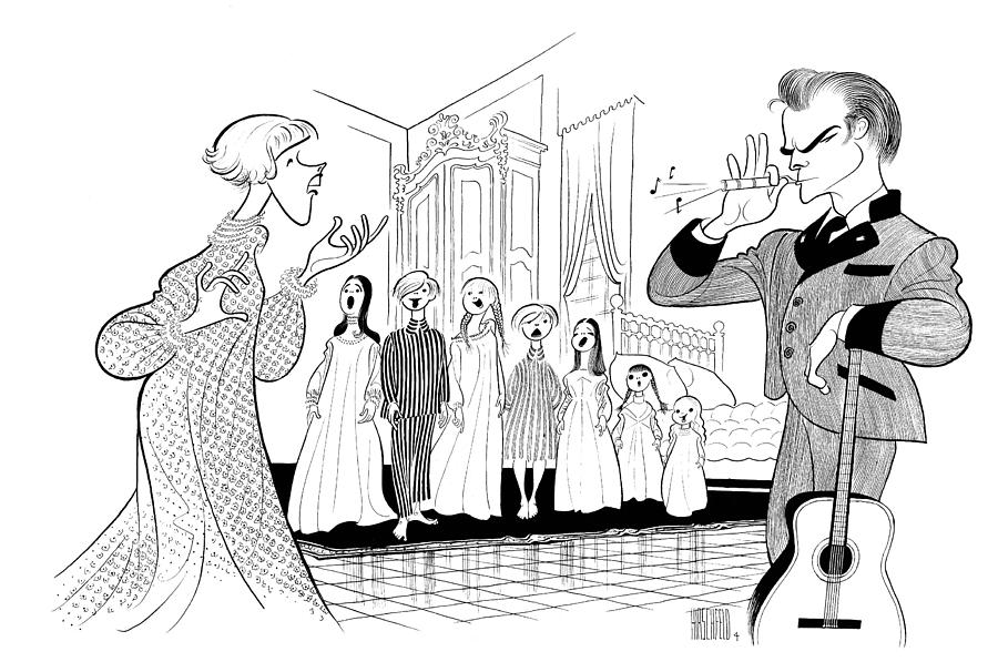 Hollywood Drawing - The Sound Of Music #1 by Al Hirschfeld