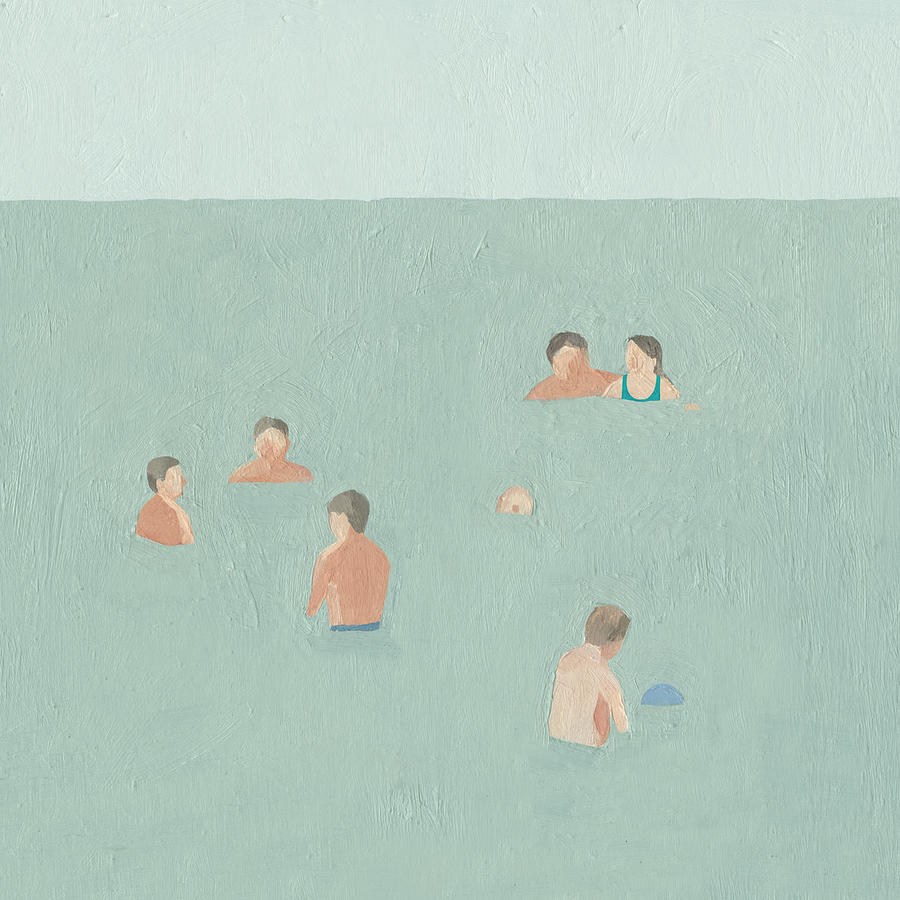 The Swimmers II #1 Painting by Emma Scarvey