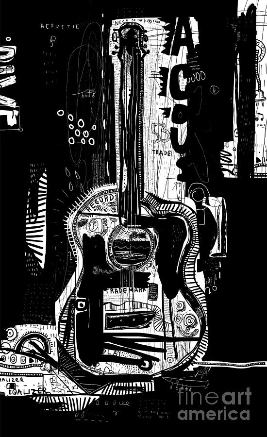 Customization Digital Art - The Symbolic Image Of An Acoustic by Dmitriip Customization Digital Art - The Symbolic Image Of An Acoustic by Dmitriip