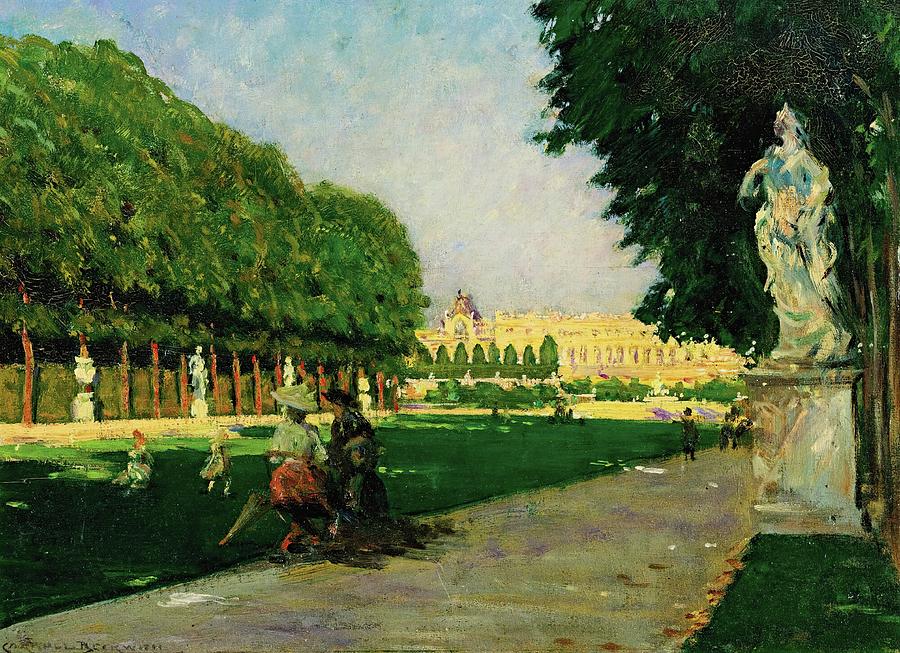 Paris Painting - The Tapis Vert, Versailles by James Carroll Beckwith