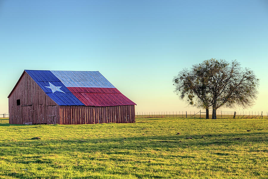 The Texas Flag Barn #2 Photograph by JC Findley