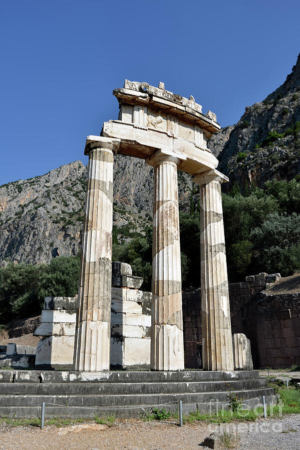 The Tholos At Athena Pronaia Temple In Delphi Ii Photograph By George