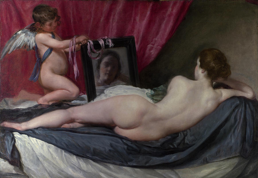 Nude Painting - The Toilet of Venus - The Rokeby Venus #1 by Diego Velazquez