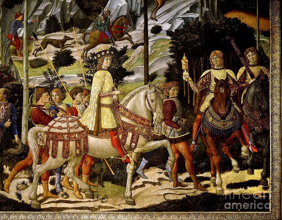 The Travel Of The Magi Kings Painting by Benozzo Di Lese Di Sandro ...