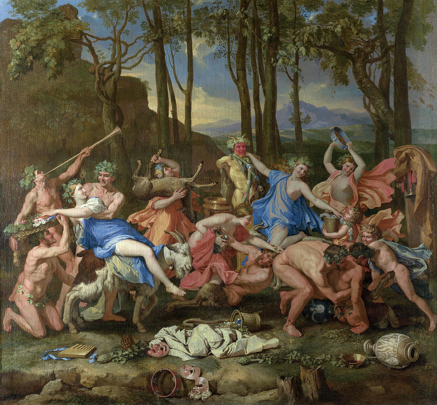 Greek Painting - The Triumph of Pan #1 by Nicolas Poussin
