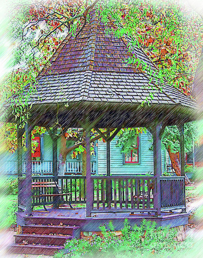The Victorian Gazebo Sketched by Kirt Tisdale The Victorian Gazebo Sketched by Kirt Tisdale
