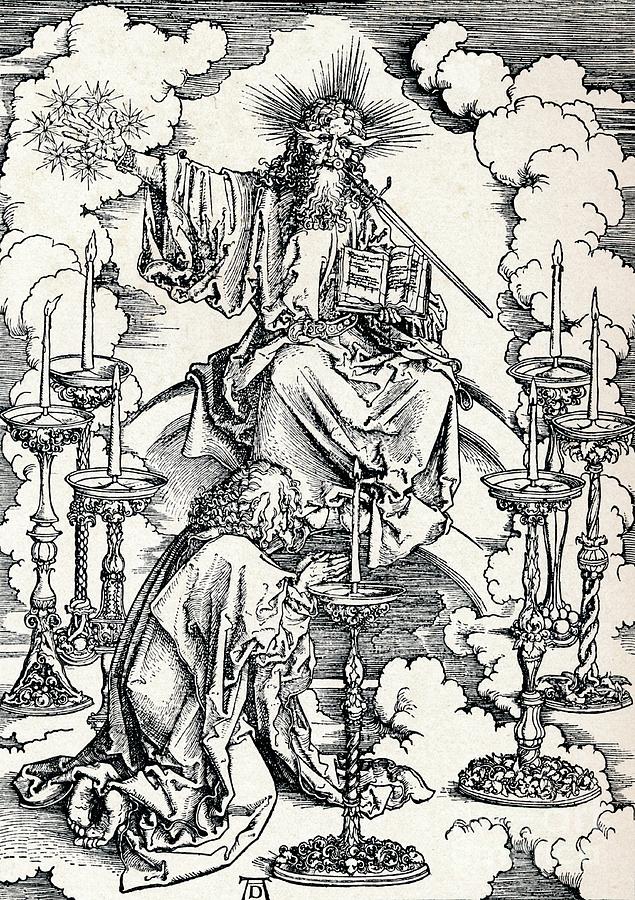 The Vision Of The Seven Candlesticks #1 Drawing by Print Collector