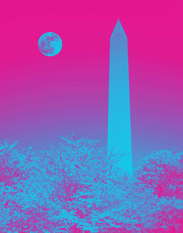 The Washington Monument In Washington, D.c. Original Image From Carol M. Highsmith V5 Painting